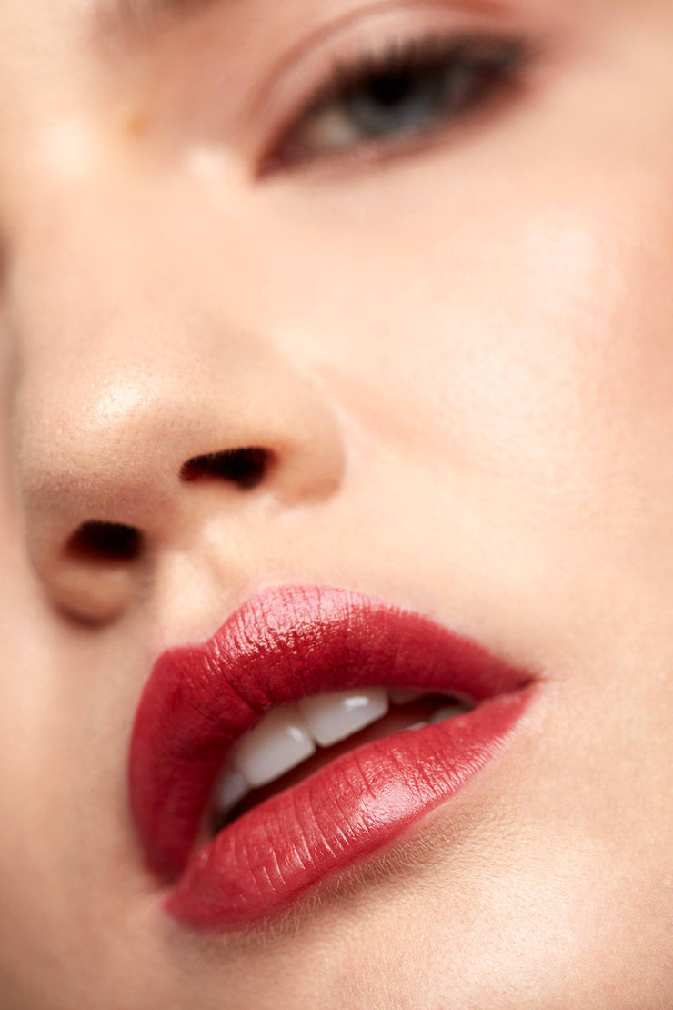 Cream Lipstick in Crimson - LARITZY Vegan and Cruelty Free Cosmetics